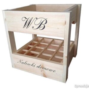 Skrzynka na wino - 16 butelek Przegródki