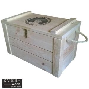 Skrzynka na wino 18 butelek zamykana - przegródki