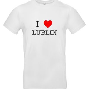 Koszulka - I Love Lublin - biała