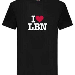Koszulka - I Love LBN -  czarna