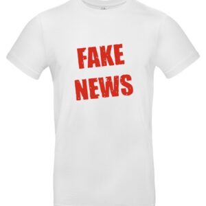 Koszulka - FAKE NEWS - biała