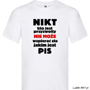 Koszulka - PIS -biała